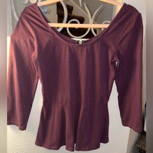 Express Deep Burgundy Women's Top
